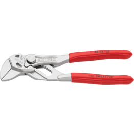 Mini Pliers Wrench, Plastic Coated, Chrome Plated, 125mm