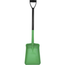 Anti-Spark Range Deep Pan Standard D-Grip Shovel - Pack of 10