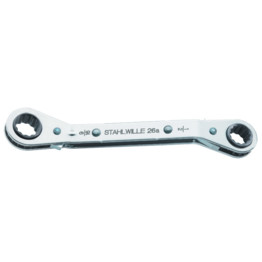Imperial Double End Ring Ratchet Spanner, Reversible, 22 Points, 1/4in. x 5/16in.