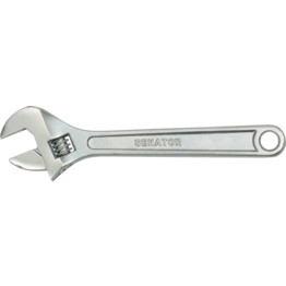 Senator. Adjustable Spanner, Chrome Vanadium Steel, 15in./380mm Length, 40mm Jaw Capacity