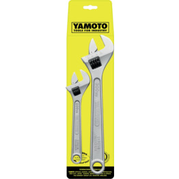YAMOTO. Adjustable Spanner Sets, Chrome Vanadium Steel