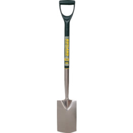 RUTLAND. Round shovel, carbon steel, hardwood shaft