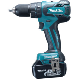 DHP459RMJ 18V LXT Combi Drill, 13mm keyless chuck with 2x 4.0Ah Batteries in MAKPAC Type 2 Connector Case