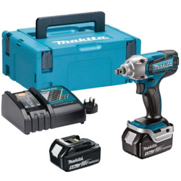 DTW190RTJ 18V 1/2" Impact Wrench, With 2x 5.0Ah Batteries