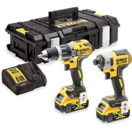 DCK2500P2B-GB 18V XR HAMMER DRILL , IMP. DRIVER TWIN PACK 2x5.0AH