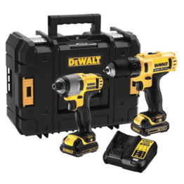 DCK218D2T-GB 12V XR Combi Drill Impact Driver Twin Pack, 2 x 2.0Ah Battery Packs and Charger in TSTAK box