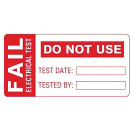 MARFAIL1 PAT TEST FAIL LABELS