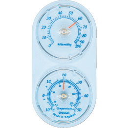 30/412/3 TWIN THERMOMETER /HUMIDITY DIALS