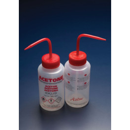 Multi-lingual Safety Venting Wide Neck Wash Bottles