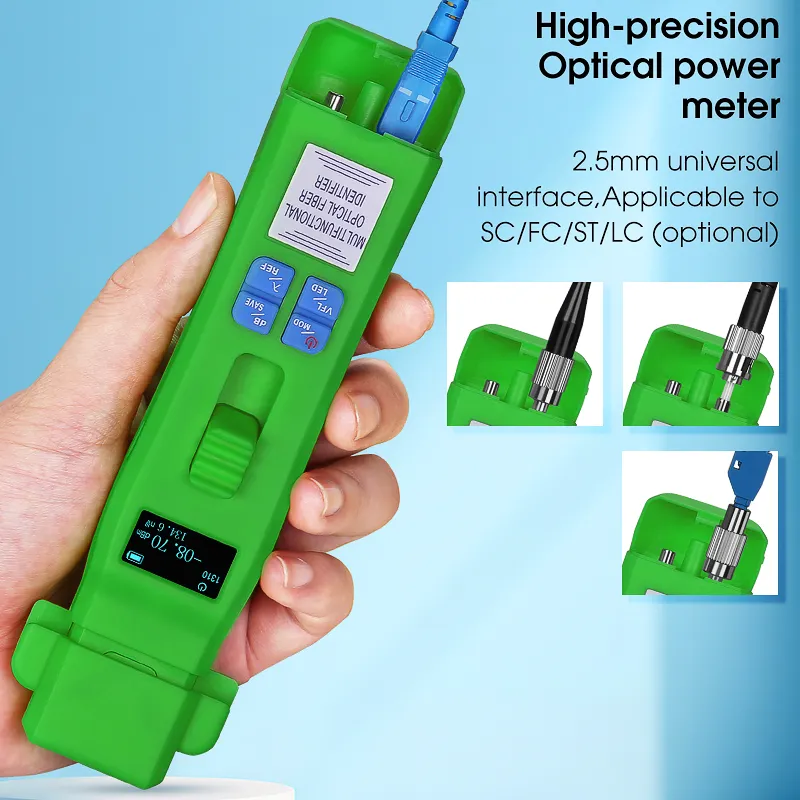 COMPTYCO MINI Charging Type Live Detector Identifier OFI+OPM+30mw VFL+LED 4in1 Fiber Tester SM MM orange Optic Fiber Identifier