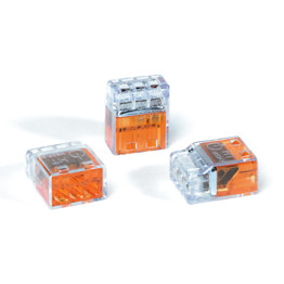 Wire Connectors, Push-In, 3-Cable - 32A Releasable (Pk-75)