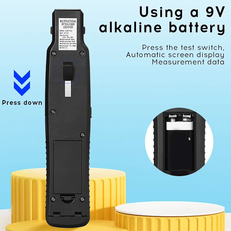 COMPTYCO AUA-507/505 Five-in-One Fiber Optic Signal Identifier Optical Power Meter Red Light Source Red Light Pen RJ45 Test LED Lighting Single Mode/Multimode Power Detection Four-in-One Fixture