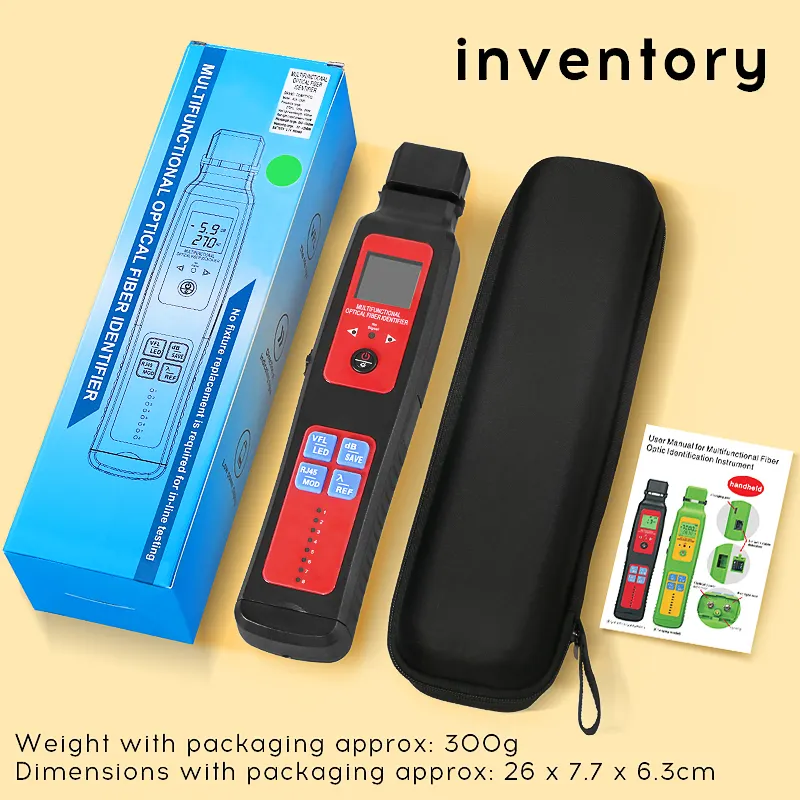 COMPTYCO AUA-507/505 Five-in-One Fiber Optic Signal Identifier Optical Power Meter Red Light Source Red Light Pen RJ45 Test LED Lighting Single Mode/Multimode Power Detection Four-in-One Fixture