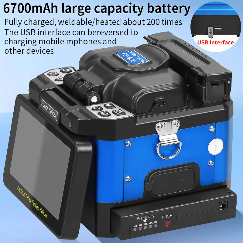 COMPTYCO FS-60E 6-motor 5-inch high-definition screen, button/touch dual operation, built-in light source+red light source, 6700mAh large capacity battery
