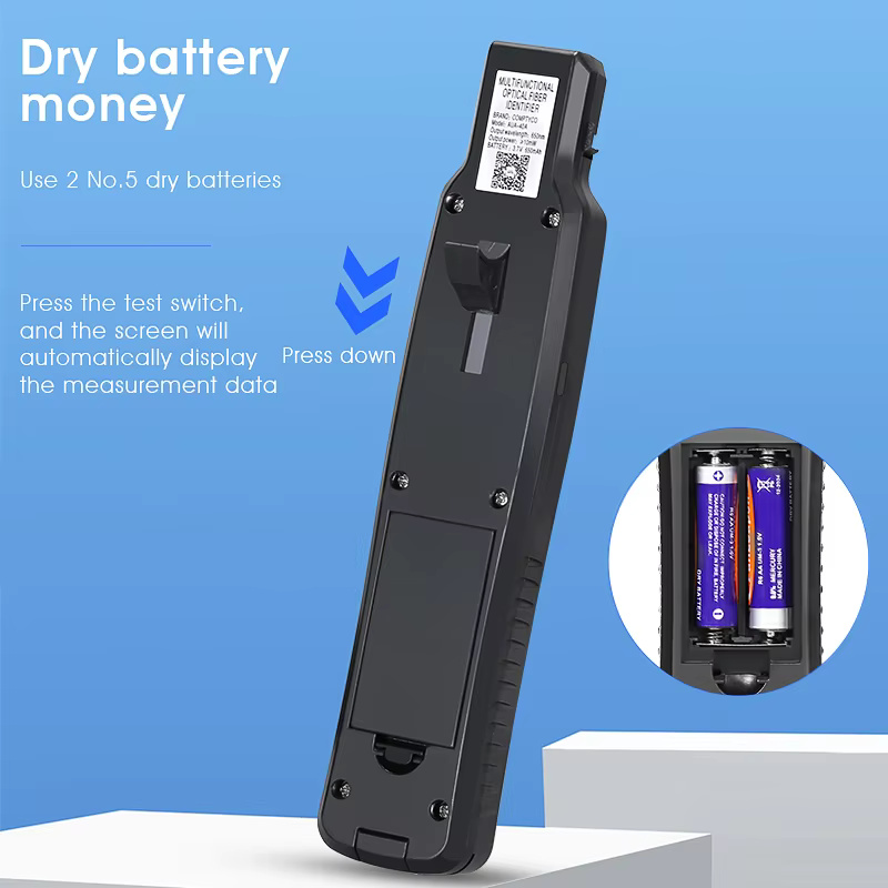 COMPTYCO AUA-40A dry battery 4 in 1 fixed device configuration OFI+10mw VFL+LED 3 in 1 SM MM fiber cable Fiber Optic Identifier
