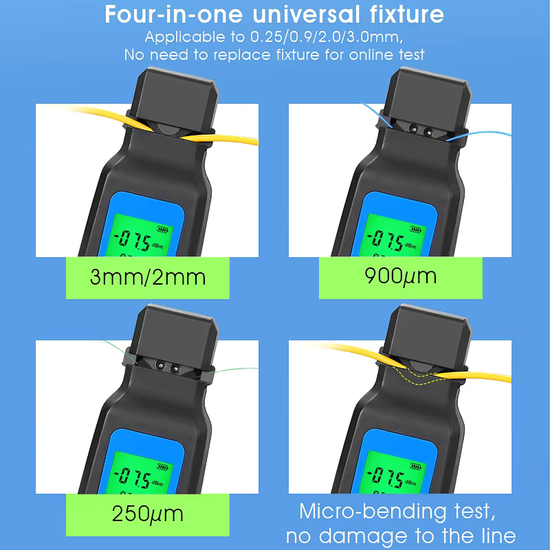 COMPTYCO AUA-40A dry battery 4 in 1 fixed device configuration OFI+10mw VFL+LED 3 in 1 SM MM fiber cable Fiber Optic Identifier