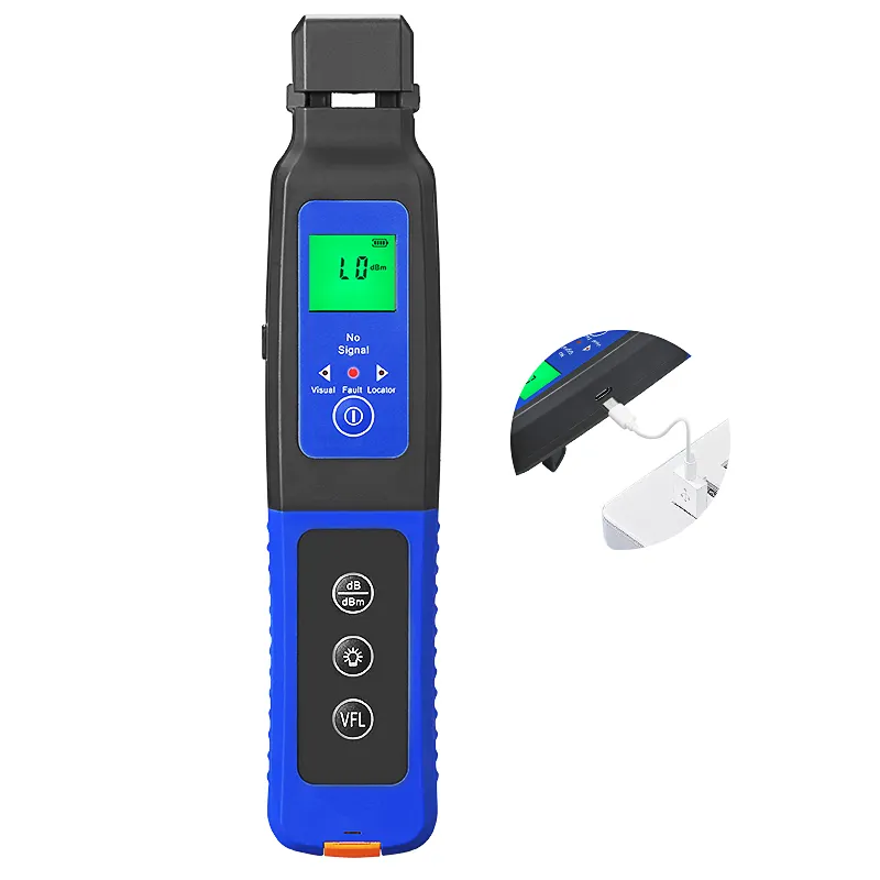 COMPTYCO fiber optic signal identifier red light source all-in-one machine 10 kilometers AUA-C40 single-mode and multimode four-in-one clamp fiber optic direction identifier rechargeable