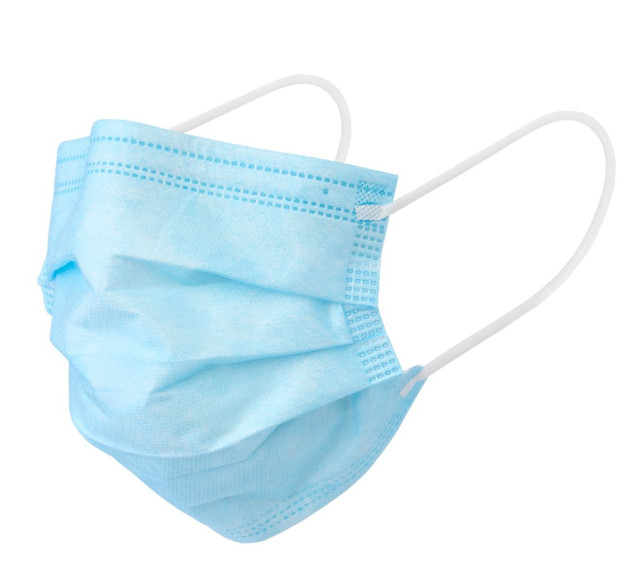 Curad Germ Shield Max Barrier 4-Ply Medical Grade Face Masks, Blue, 5/Box
