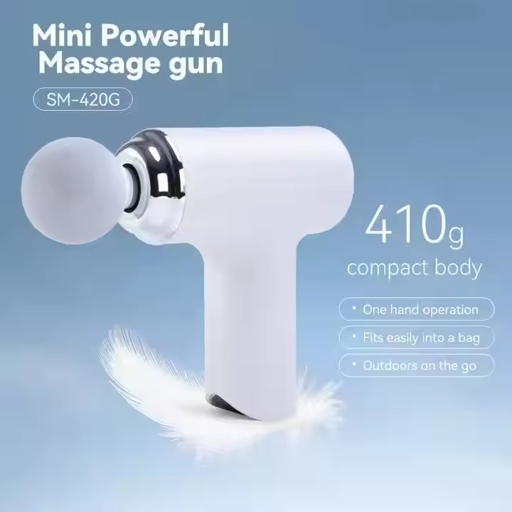 Deep Tissue Small Muscle Gun Massager Portable Electric Facial Body Percussion Mini Massage Gun
