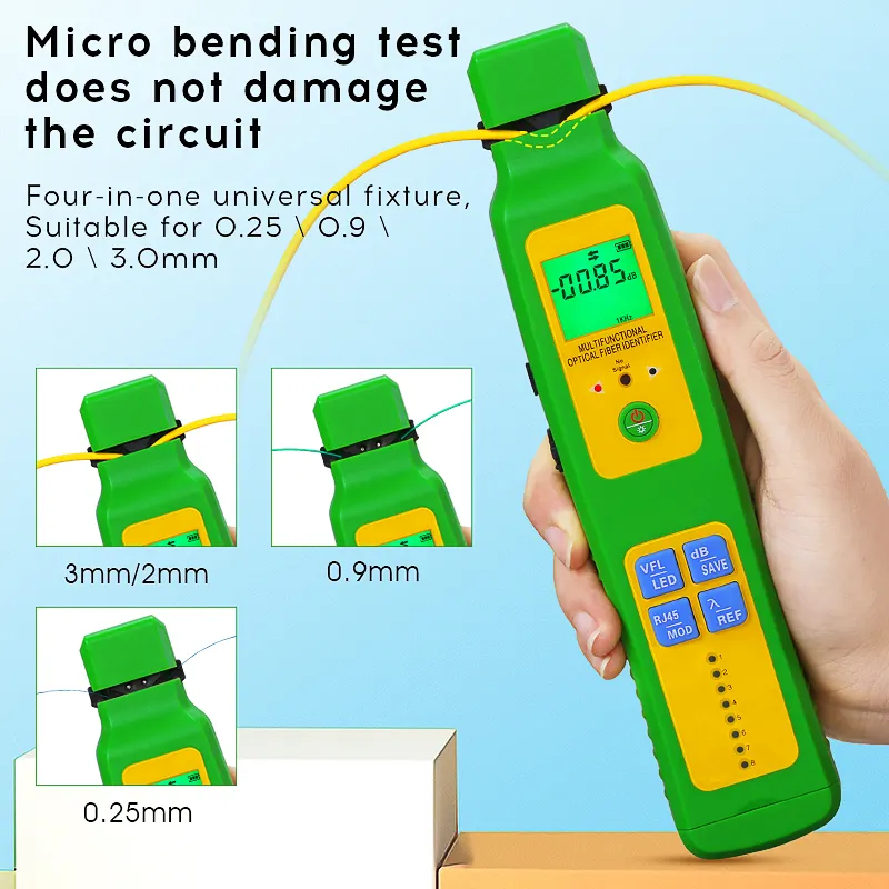 COMPTYCO AUA-C507/505 5 in 1fiber optic signal identifier red light source all-in-one machine 10 kilometers single-mode and multimode four-in-one clamp fiber optic direction identifier rechargeable