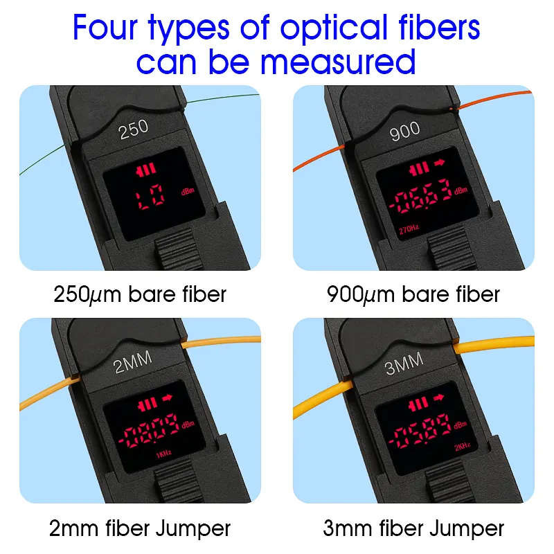 COMPTYCO Fiber Optic Signal Recognition Instrument AUA-35 Single mode Multimode Fiber Optic Direction Recognition Red Pen Light Power Frequency LED Light Five in One Detector