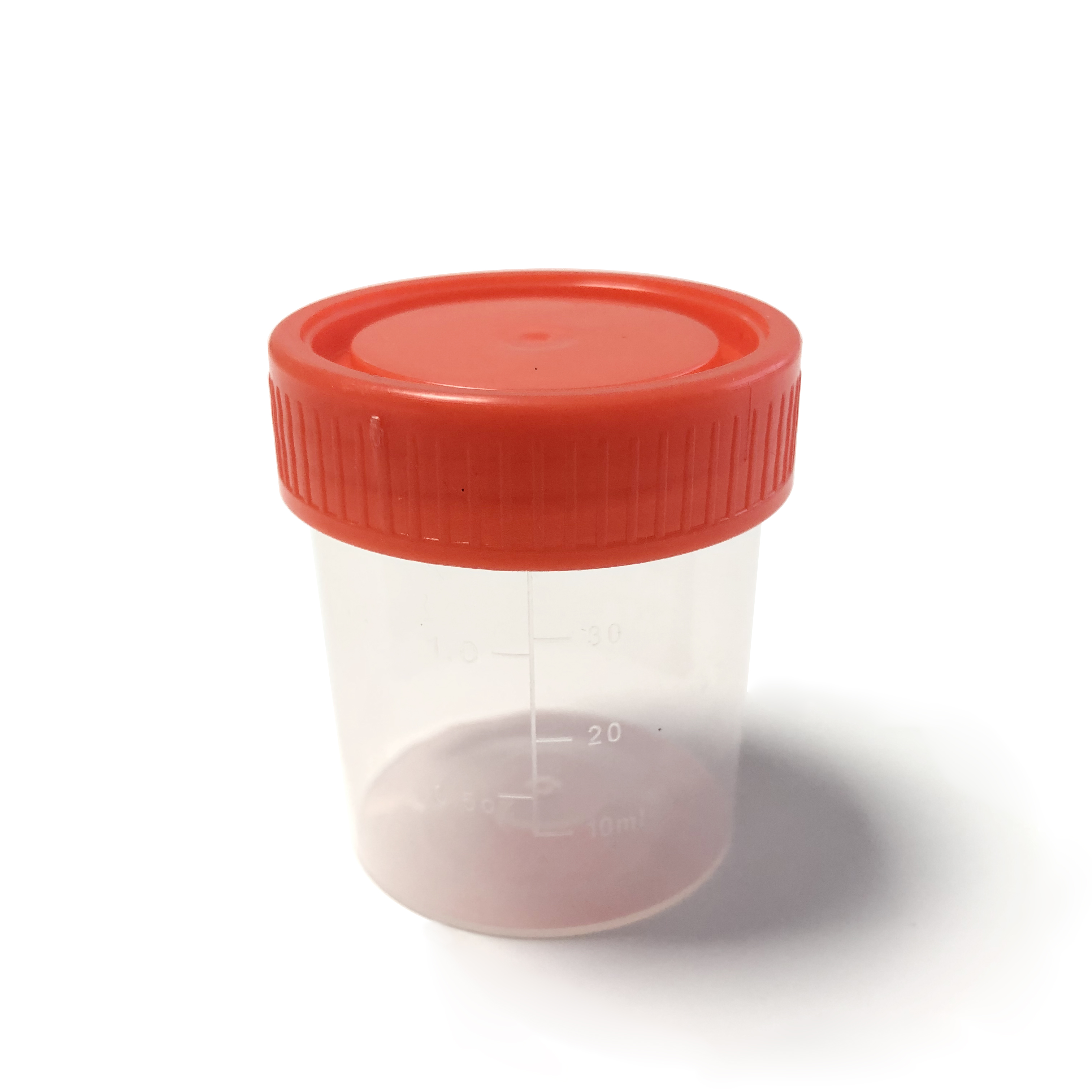 Medical Plastic 60ml 120ml Sterile clear Disposable pp Urine Containers With Red Cap