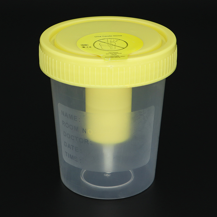 Medical Use Specimen Container 120ml Graduated Urine Collection Cup Disposable Container with Needle / Vacuum Urine Tube Kit