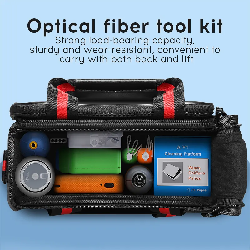 COMPTYCO Fiber Cleaning Tool Set AUA-600 Fiber End Face Tester 400x Fiber Cleaning Pen Cleaning Box