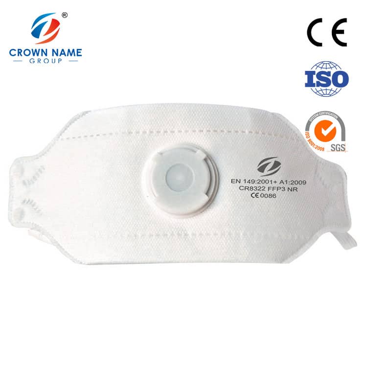 FFP3 Flat Fold Valved 3D respirator
