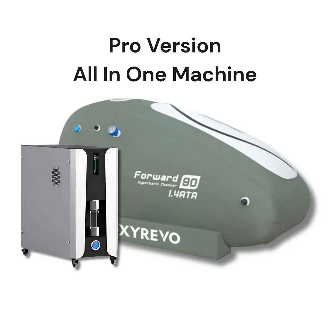 OXYREVO Forward90 1.4 to 1.5 ATA Portable Sitting Hyperbaric Chamber