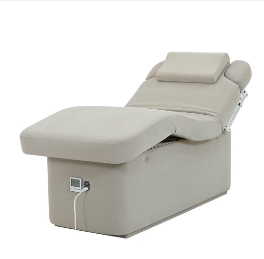 Electric Treatment Moxibustion Therapy Chair Latex Topper Beauty Bed Body Spa Massage Table Salon Facial Cosmetic Stool