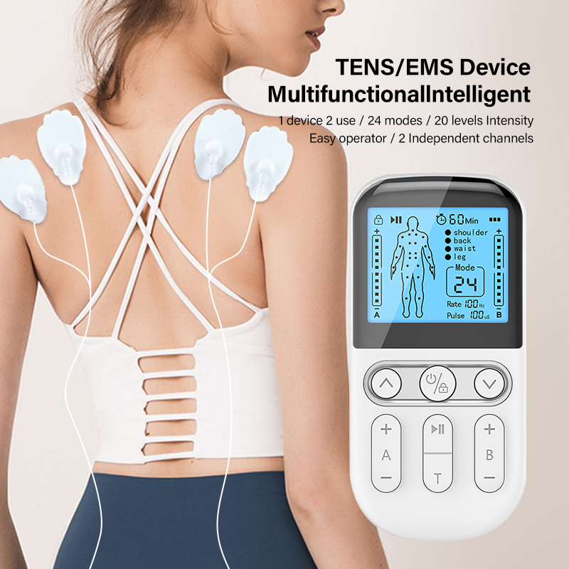 24 Modes AB Dual Channel EMS Pulse Massager Meridian Massager