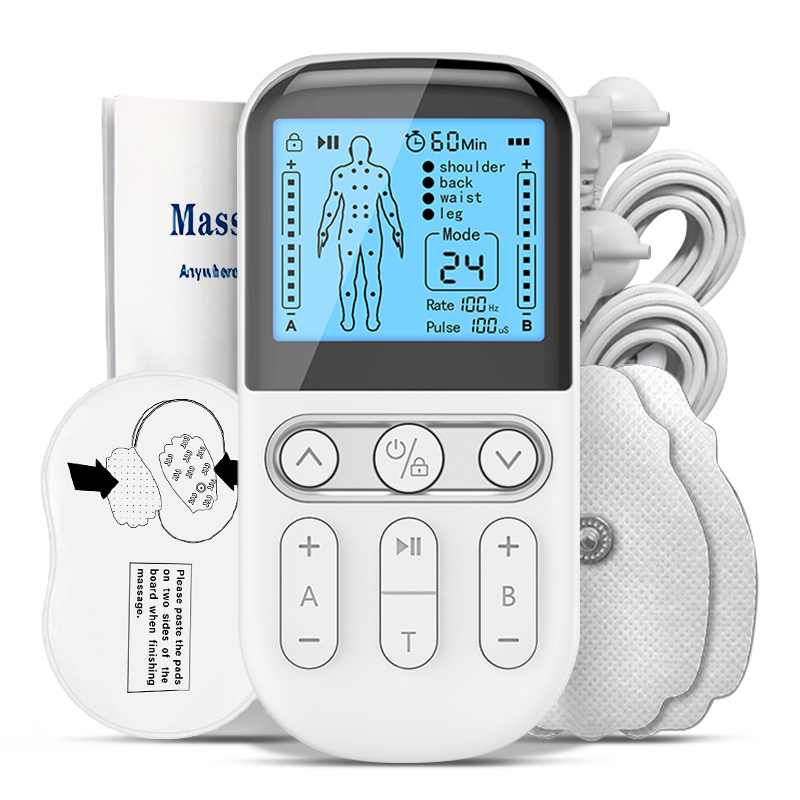 24 Modes AB Dual Channel EMS Pulse Massager Meridian Massager