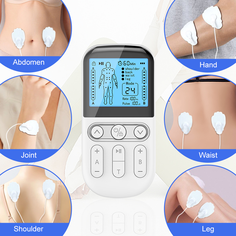 24 Modes AB Dual Channel EMS Pulse Massager Meridian Massager